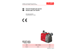 Riello - Model RDBS0.1 - 960 T / 3769000 - One Stage Gas Burners - Manual