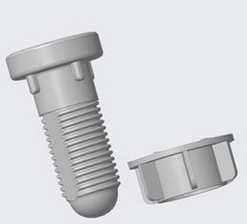 Topper - HDPE Plastic Screw Bolt Assembly for Floating Solar PV System