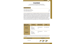Calmag - Calcium and Magnesium Salts - Datasheet