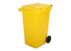 BTPC - Model BT240B-1 - Yellow Plastic Waste Bin