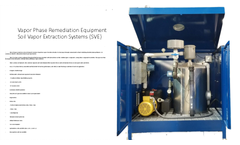 Vapor Phase Remediation EquipmentSoil Vapor Extraction Systems (SVE) - Brochure