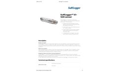 SulfiLogger - Model X1-1220 - H2S Sensor Datasheet