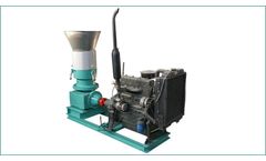 Azeus - Diesel Flat Die Wood Pellet Machine