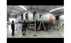 Truck Trailer Stuck in 4 minutes ... 360 ° Time Lapse Video
