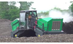 Komptech Topturn X5000 Windrow Turner: Application MSW Compost Video
