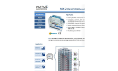 Viltrus - Model MX-2 - Ethernet Data Logger with Modbus Compatibility Brochure