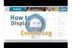 Data logging on the E-Series: Display events log tutorial - Video