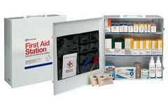 First Aid Only - Model 2470PF - 100 Person 3 Shelf First Aid Steel Cabinet