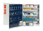 First Aid Only - Model 249OPAC - 200 Person 5 Shelf First Aid Industrial Metal Cabinet with Pocket Liner