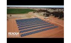 ReAqua | Australia`s Largest Solar Diesel Hybrid Irrigation System Video