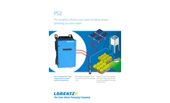 Lorentz - Model PS2 - Solar Water Pumping System Brochure