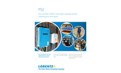 Lorentz - Submersible Solar Pumps  Brochure