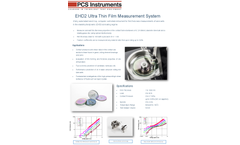 PCS - Model EHD 2 - Ultra Thin Film Measurement System Brochure