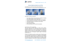 Ceramic Membrane Machine Lab & Pilot System Brochure