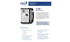 Felix - Model F-750 - Near Infrared Spectroscopy Meter (NIR) Brochure