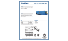 Flat Top Corrugated Wall Steel Tank - Brochure