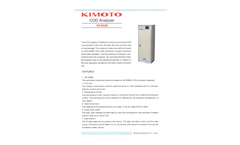 Kimoto - Model COD - Automatic Water Quality Analyzers Brochure