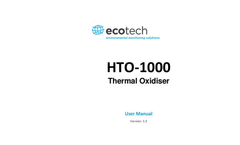 Ecotech Acoem - Model HTO-1000 - Thermal Oxidiser - User Manual