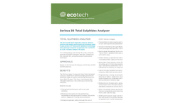Ecotech Serinus - Model 56 - Total Sulphides Analyser - Brochure