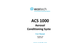 Ecotech - Model ACS1000 - Aerosol Conditioning System - User Manual