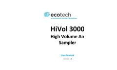 Acoem - Model HiVol 3000 - High Volume Air Sampler - Manual