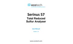 Ecotech Serinus - Model 57 - Total Reduced Sulphides (TRS) Analyser - User Manual