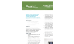 Serinus - Model 40 - Oxides of Nitrogen Analyser - Brochure