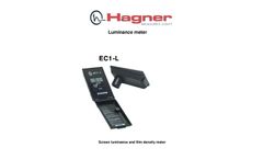 Hagner - Model EC1-L - Screen Luminance and Film Density Meter - Datasheet