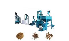 Animal Feed Machine Processes Feed Pellets