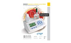 Hanna - Model 84432 - Digital Automatic Minititrator and pH Meter - Brochure