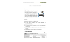 Silver - Model SLW-B series - Battery Operated Liquid Turbine Flow Meter Brochure
