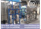 Calmus - Model BROCI-2TPH - 2000LPH Singapore Ordered Commercial RO Water Filtration System