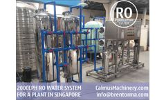 Calmus - Model BROCI-2TPH - 2000LPH Singapore Ordered Commercial RO Water Filtration System