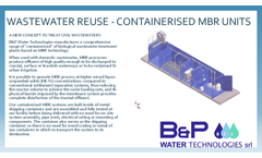 Wastewater Reuse - Containerised MBR Units - Brochure