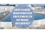 Industrial wastewater treatment is no more optional