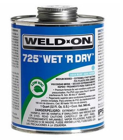 Weld-On - Model 725 Wet R Dry - PVC Specialty Cements
