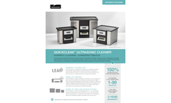 Midmark QuickClean - Model QC1 - Ultrasonic Cleaner Device - Brochure