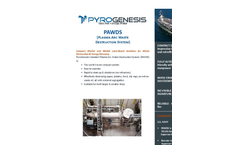Model PAWDS Marine - Plasma Arc Waste Destruction System - Brochure
