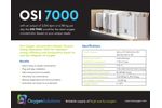 OSI - Model 7000 - Dual Bed Oxygen Concentrators - Brochure