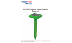 x-Pest - Model VS316D - Ultrasonic Snake Repellent Brochure