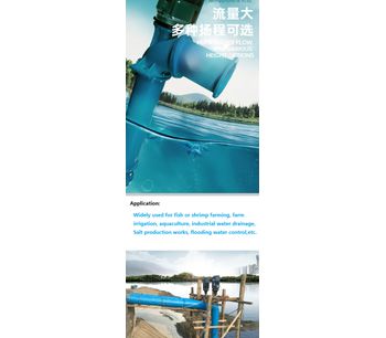 Large capacity salty water pump vertical axial flow pump for aquaculture,fish & shrimp farming