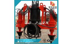 Mining dewatering use submersible slurry pump with side cutters(agitator system)