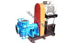 Corrosion resistant rubber liner slurry pump for coal washing, copper mine, gold mine dewatering