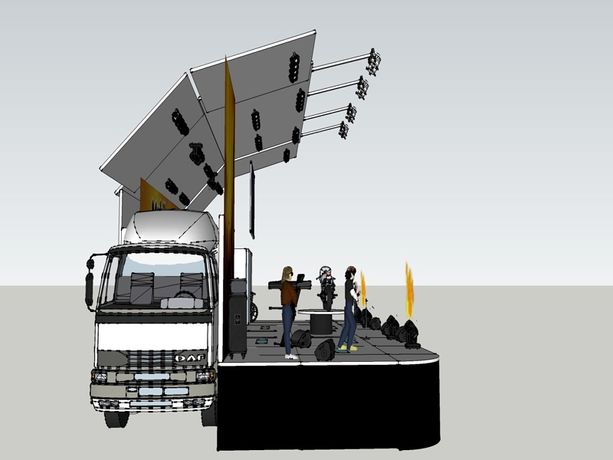 Mobile Stage Roadshow Trucks With LED Screen-1
