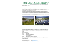 Model EU100 - Biological Algae Control Product - Datasheet