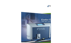INFICON - Model Ecotec E3000 - Multigas Sniffer Leak Detector - Brochure