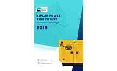 Kaplan - Model KPR 75 - R4105ZD - Diesel Engine Generators Brochure
