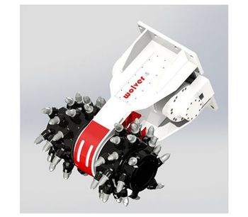 Wolver - Model BG125 - Rotary Hydraulic Drum Cutter Excavator Attachment