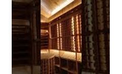 Wine storage room in a personal villa Video