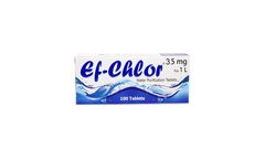 Ef-chlor - Model 3.5 mg - Water Purification Tablets for 1 Litres Water
